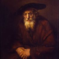 Rembrandt Portrait D Un Vieux Juif Hand Painted Reproduction