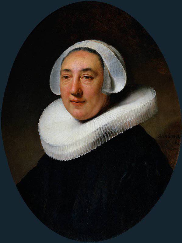 Rembrandt Portrait Of Haesje Van Cleyburgh museum quality
