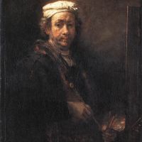 Rembrandt Portrait Of The Artist At His Easel 1660