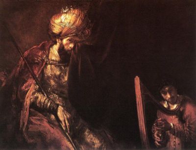 art oil painting reproduction of  Rembrandt Saul And David museum quality handmade