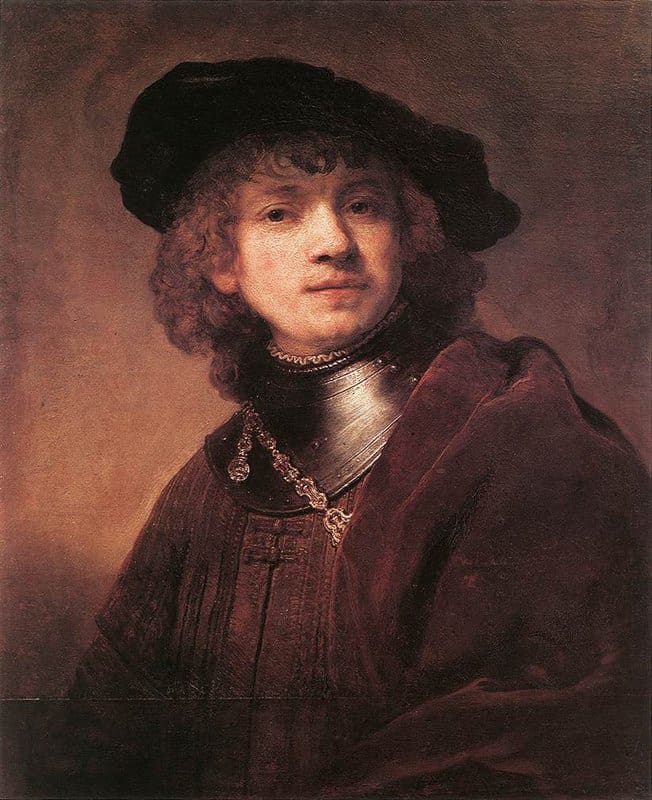 Rembrandt Self Portrait As A Young Man 1634 museum quality