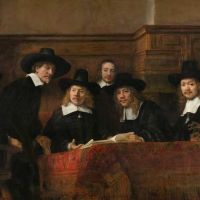 Rembrandt Syndics Of The Drapers Guild Hand Painted Reproduction