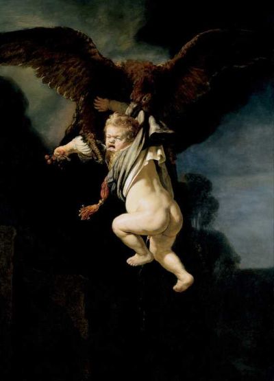 art oil painting reproduction of  Rembrandt The Abduction Of Ganymede museum quality handmade