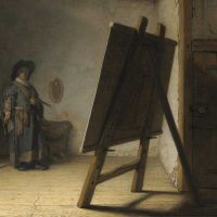 Rembrandt The Artist In His Studio