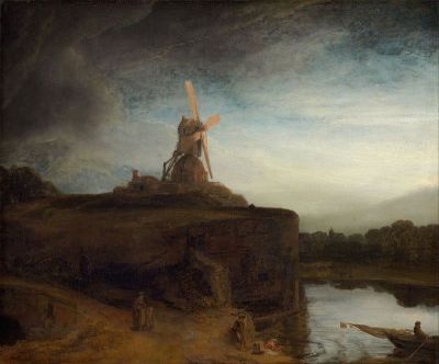 art oil painting reproduction of  Rembrandt The Mill C. 1645-48 museum quality handmade