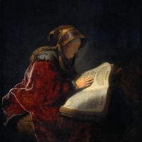 Rembrandt The Prophetess Anna Known As -rembrandt-s Mother-