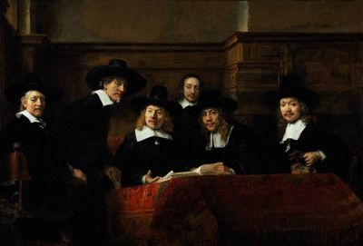 art oil painting reproduction of  Rembrandt The Sampling Officials museum quality handmade