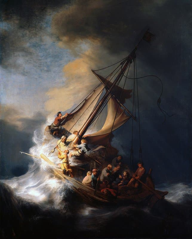 Rembrandt The Storm On The Sea Of Galilee museum quality