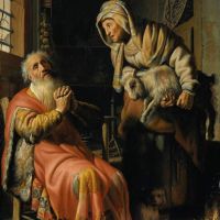 Rembrandt Tobit And Anna With A Kid