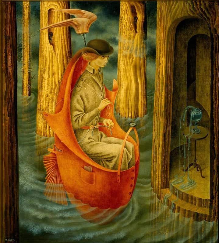 Remedios Varo Exploracion De Las Fuentes Del Rio Orinoco - Exploring The Springs Of The Orinoco River 1959 museum quality