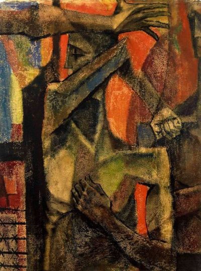 art oil painting reproduction of  Ren E Radell Confinement 1954 museum quality handmade