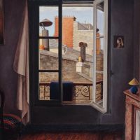 Ren Rimbert Vue Sur La Ville Ou La Fenetre Ouverte 1929