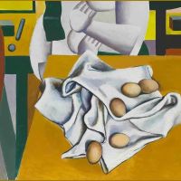 Renato Guttuso Eggs On Cloth And Homage To Leger
