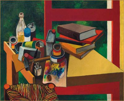 art oil painting reproduction of  Renato Guttuso Still Life 1968 museum quality handmade
