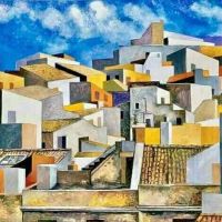 Renato Guttuso Tetti Di Alcamo 1976