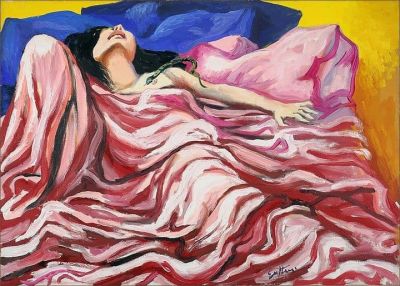 art oil painting reproduction of  Renato Guttuso Untitled 1970s museum quality handmade