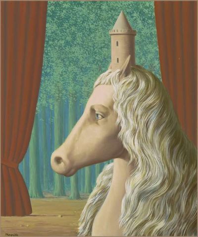 art oil painting reproduction of  Rene Magritte Le Meteore - 1964 museum quality handmade