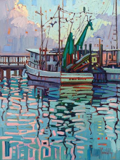 art oil painting reproduction of  Rene Wiley Reflections At Dawn museum quality handmade