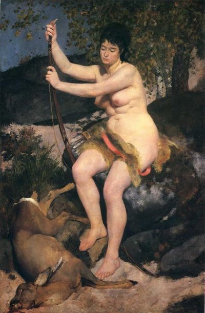 art oil painting reproduction of  Renoir Diana museum quality handmade