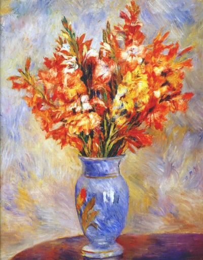 art oil painting reproduction of  Renoir Gladioli museum quality handmade