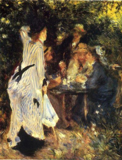 art oil painting reproduction of  Renoir In The Garden museum quality handmade