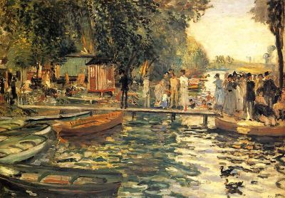 art oil painting reproduction of  Renoir La Grenouillere museum quality handmade
