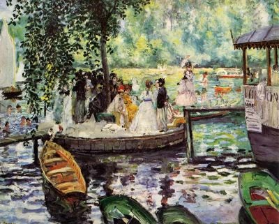 art oil painting reproduction of  Renoir La Grenouillere 2 museum quality handmade