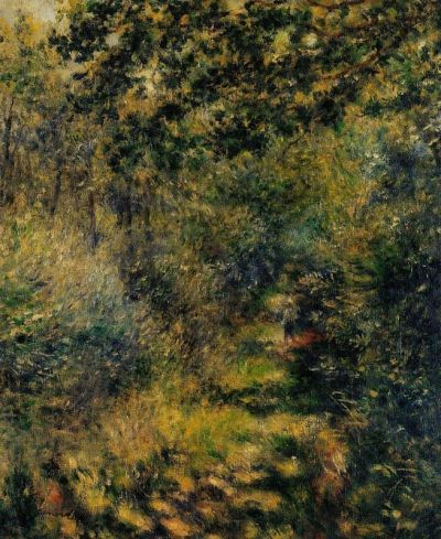 art oil painting reproduction of  Renoir Path Through The Woods museum quality handmade