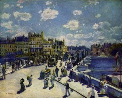 art oil painting reproduction of  Renoir Pont Neuf museum quality handmade