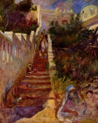 art oil painting reproduction of  Renoir Steps In Algiers museum quality handmade