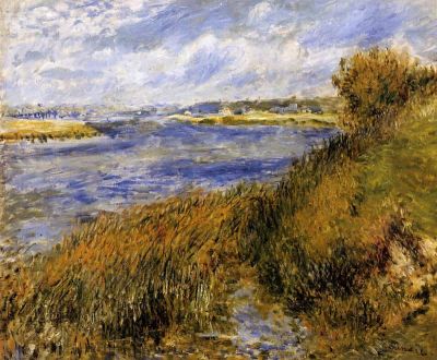 art oil painting reproduction of  Renoir The Banks Of The Seine At Champrosay museum quality handmade