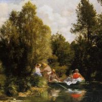Renoir The Fairies Pond Hand Painted Reproduction