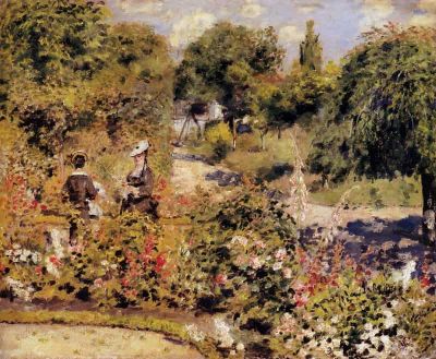 art oil painting reproduction of  Renoir The Garden At Fontenay museum quality handmade