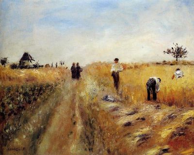 art oil painting reproduction of  Renoir The Harvesters museum quality handmade