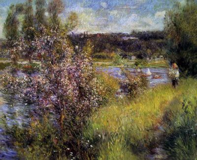art oil painting reproduction of  Renoir The Seine At Chatou museum quality handmade