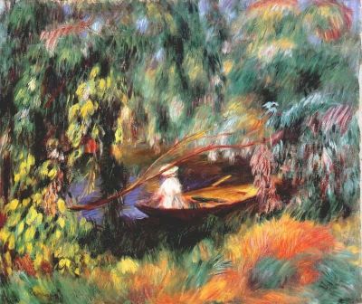 art oil painting reproduction of  Renoir The Skiff museum quality handmade