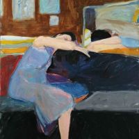 Richard Diebenkorn Sleeping Woman 1961 Hand Painted Reproduction