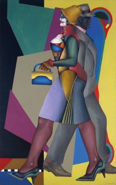 art oil painting reproduction of  Richard Lindner Moon Over Alabama 1963 museum quality handmade