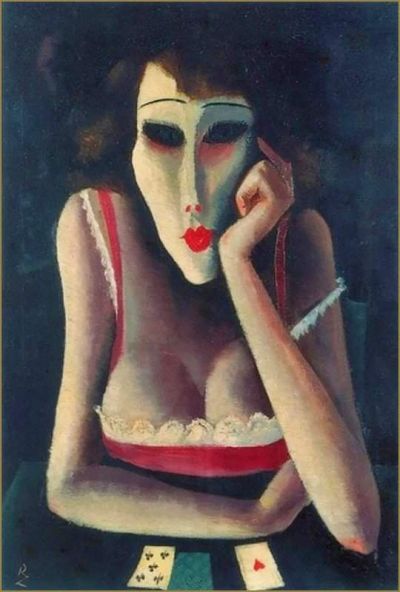art oil painting reproduction of  Richard Ziegler The Card Reader museum quality handmade