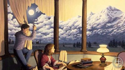 art oil painting reproduction of  Rob Gonsalves A Change Of Scenery museum quality handmade