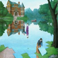 Rob Gonsalves Mirrors Hand Painted Reproduction