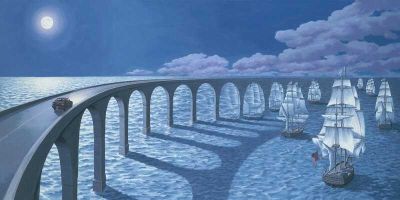 art oil painting reproduction of  Rob Gonsalves Toward The Horizon museum quality handmade