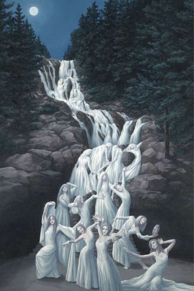 art oil painting reproduction of  Rob Gonsalves Water Dancing museum quality handmade
