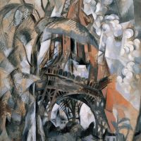 Robert Delaunay Eiffel Tower With Trees Summer 1910