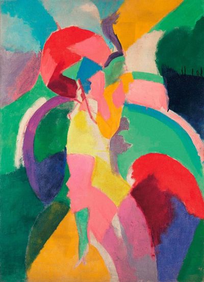 art oil painting reproduction of  Robert Delaunay La Parisienne 1913 museum quality handmade