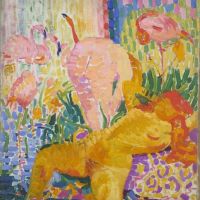 Robert Delaunay Nudes With Ibises 1907