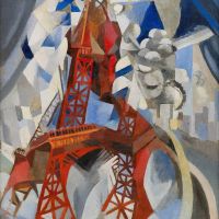 Robert Delaunay Red Eiffel Tower