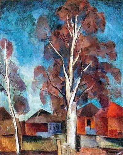 art oil painting reproduction of  Robert Falk Birch Tree 1918 museum quality handmade