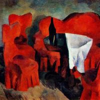 Robert Falk Red Furniture 1920