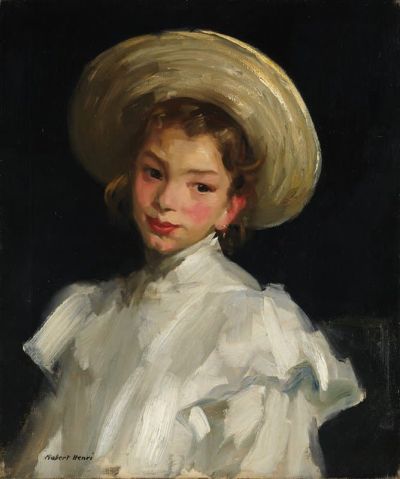 art oil painting reproduction of  Robert Henri Dutch Girl In White 1907 museum quality handmade
